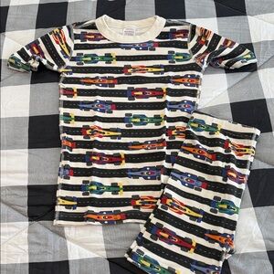 Hanna Andersson Race Car Pajama Set - Multicolor
